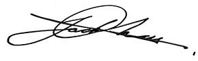 Signature de Jack Chan